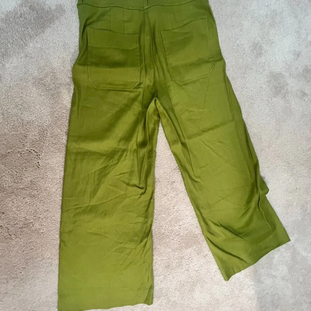 The Ettie High-Rise Crop Wide-Leg Pants by Maeve: Linen Edition Size 27 - Picture 2 of 3